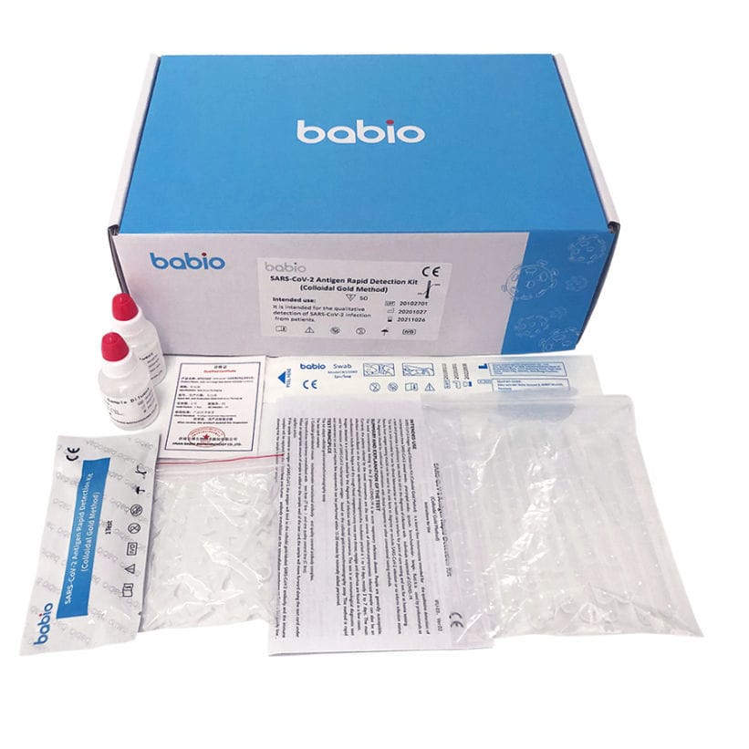 Kit Di Test Per Diagnosi COVID 19 Jinan Babio Biotech Per Antigeni