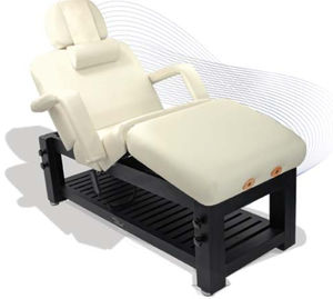 lettino per spa elettrico / regolabile in altezza / con poggiatesta / a 4 sezioni