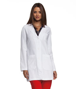 camicetta da laboratorio / per donna / con 3 tasche / in poliestere