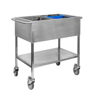 carrello di trasporto / di stoccaggio / per cartelle cliniche / con ripiano