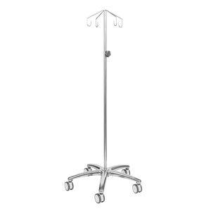 asta portaflebo con rotelle / 4 ganci / 2 ganci / telescopica
