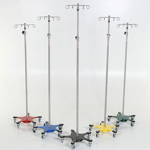 asta portaflebo con rotelle / 4 ganci / telescopica