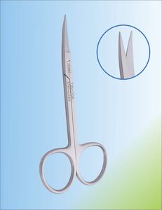 forbici di dissezione / odontoiatriche / per sutura / Iris