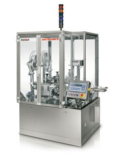 etichettatrice di cartoni / automatica / di etichette adesive / per l'industria farmaceutica