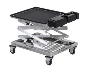 carrello di trasporto / per dispositivi medici / veterinario / ad altezza regolabile