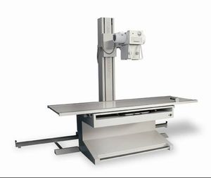 tavolo per radiografia con braccio portatubo