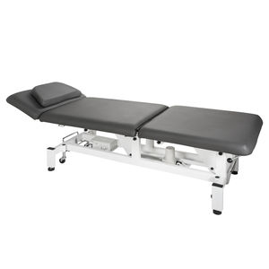 lettino da visita per fisioterapia / elettrico / con rotelle / ad altezza regolabile