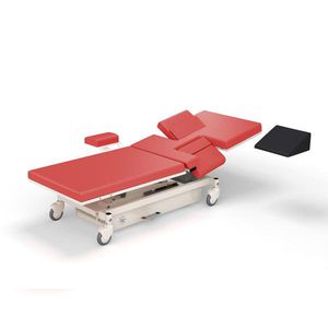 lettino da visita per ecocardiografia / elettrico / ad altezza regolabile / con rotelle