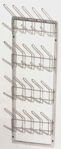 supporto per strumenti odontoiatrici per calzature / murale / in acciaio inossidabile