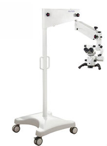 microscopio per esame odontoiatrico / con rotelle