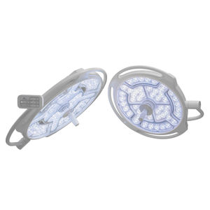 lampada scialitica a soffitto / a LED / con video monitor / 2 bracci