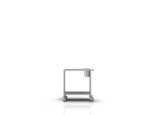 tavolo portastrumenti con rotelle / in acciaio inossidabile