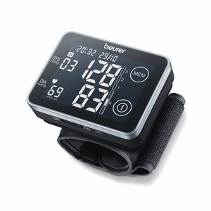 tensiometro elettronico automatico / da polso / con bracciale integrato / con touch screen