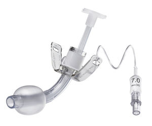 cannula per tracheotomia / flessibile / curva