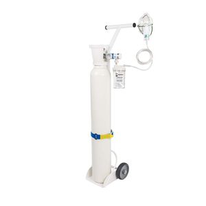 sistema di ossigenoterapia su carrello / con bombola di ossigeno / con maschera di ossigeno