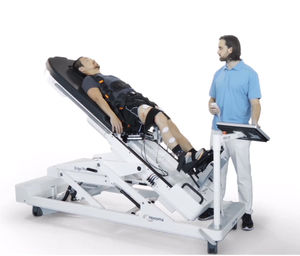 lettino di statica elettrico / con rotelle / ad altezza variabile / per terapia