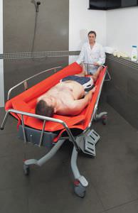 carrello da doccia ad altezza regolabile / elettrico / bariatrico