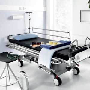 barella con carrello da trasporto / idropneumatica / ad altezza regolabile / radiotrasparente
