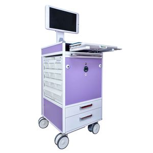 carrello informatico di distribuzione di farmaci / con cassetti