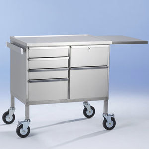 carrello per anestesia / di trasporto / per strumenti / portacateteri