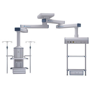 doppio braccio di distribuzione / a soffitto / articolato / con colonne