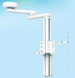 braccio di distribuzione / a soffitto / con ripiani / con colonne