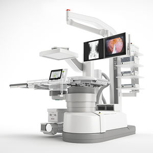 litotritore extracorporeo / con fissaggio a terra / con colonna di endoscopia / con amplificatore di brillanza