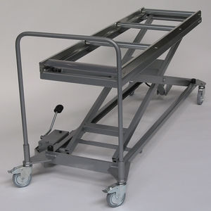 carrello mortuario / in acciaio inossidabile / elevabile / idraulico