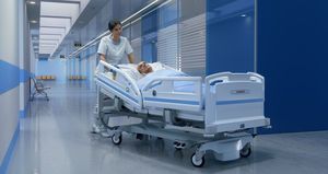 letto per ospedale / elettrico / ad altezza regolabile / Trendelenburg