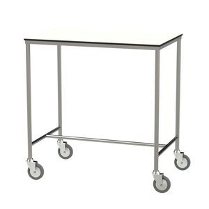 tavolo portastrumenti con ripiani / con rotelle / in acciaio inossidabile