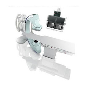 sistema di fluoroscopia / digitale / per fluoroscopia interventistica / con amplificatore di brillanza fissato a pavimento