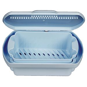 vassoio di sterilizzazione per strumenti odontoiatrici / perforato