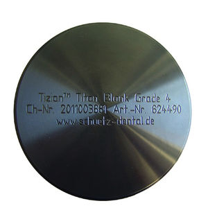 materiale odontoiatrico in titanio / per inlay / per onlay / per corone dentali