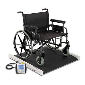 piattaforma di pesatura elettroniche / per sedie a rotelle / bariatriche / con schermo amovibile