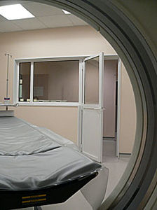 finestra di osservazione / da laboratorio / per ospedale / di radioprotezione