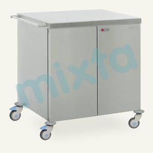 carrello di trasporto / per materiale sterile / con sportello battente