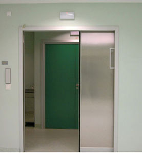 porta scorrevole / per dipartimento di radiologia / per struttura sanitaria / doppia