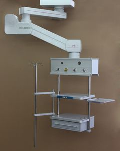 braccio di distribuzione / a soffitto / semplice / con ripiani