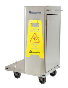 carrello di trasporto / per sala operatoria / portarifiuti / con secchio