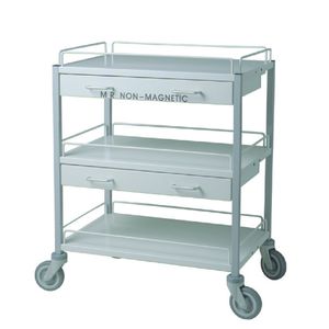 carrello di trasferimento / 2 cassetti / 3 vassoi / amagnetico