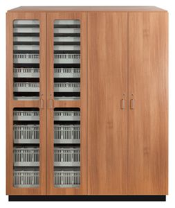 armadio di distribuzione / per strumenti / per ospedale / con ripiano