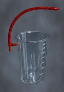 recipiente per aspiratore chirurgico / per liposuzione / in plastica