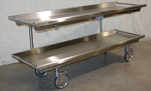 scaffalatura 2 ripiani / per stoccaggio di cadaveri / con struttura aperta / mobile