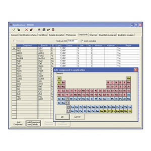 software di analisi / di misura / per spettrometria