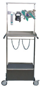carrello per anestesia / 1 cassetto / veterinario / in acciaio inossidabile