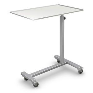 tavolo portastrumenti con ripiani / con rotelle / ad altezza variabile / in acciaio inossidabile