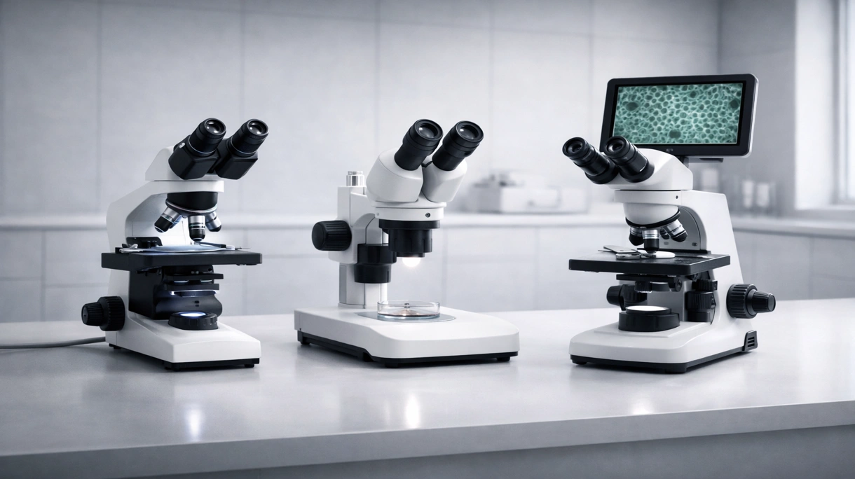 Chirurghi che utilizzano microscopi operatori motorizzati durante procedure neurochirurgiche in ambienti ospedalieri sterili.