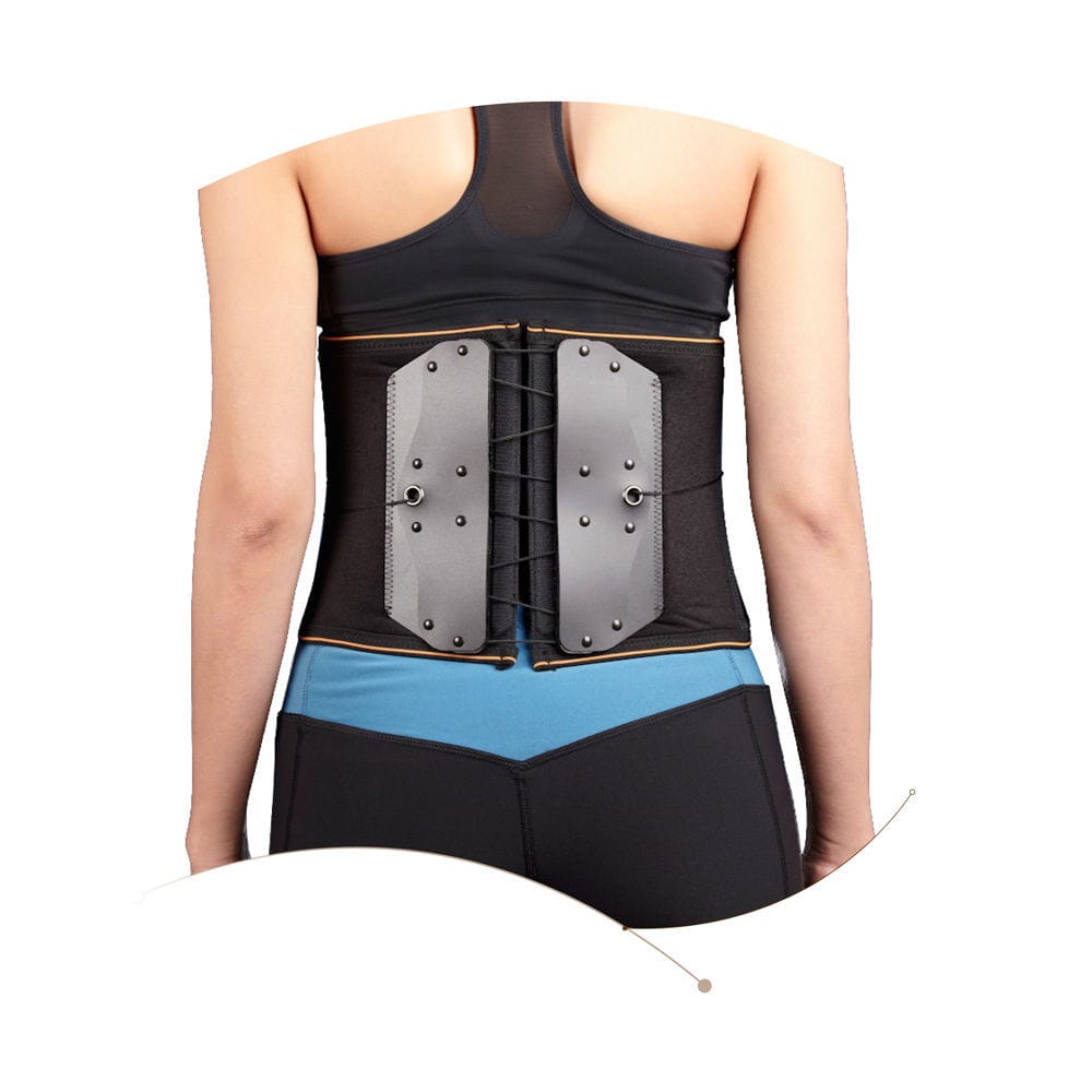 Fascia Lombare Rigida Alta 24 Cm – Supporto Per Schiena Uomo E Donna, Modellante E Contenitiva, Prodotta In Italia (Nero, XXL)