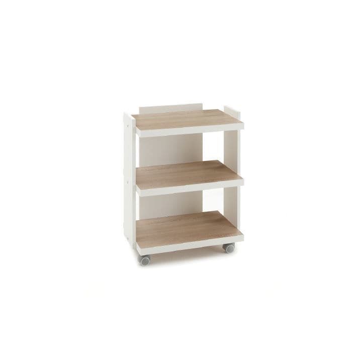 Rangen Carrello per Libreria Mobile - Scaffale Mobile A più Livelli con