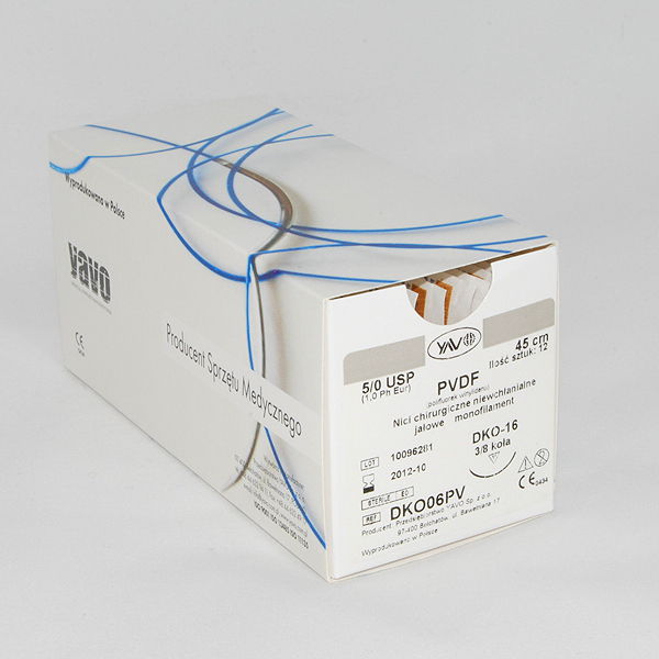 Filo di sutura non assorbibile PVDF Przedsiębiorstwo YAVO per chirurgia cardiovascolare Filo di sutura non assorbibile PVDF Przedsiębiorstwo YAVO per chirurgia cardiovascolare